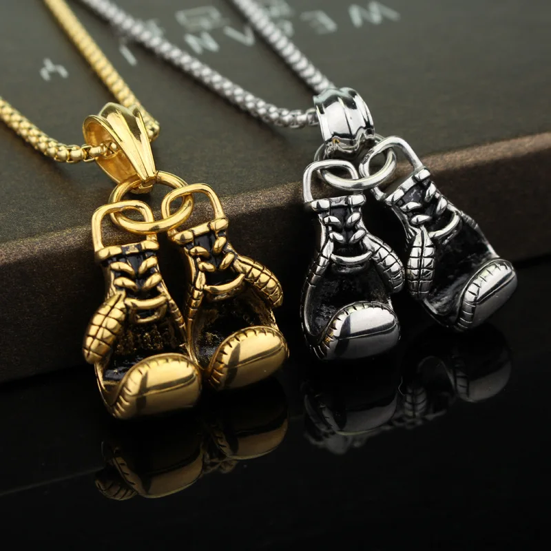Hot Wholesale Women Men Boys Pair Boxing Glove Necklaces Fashion Sport Fitness Jewelry Necklace Charm Custom Statement Gifts
Hot Wholesale Women Men Boys Pair Boxing Glove Necklaces Fashion Sport Fitness Jewelry Necklace Charm Custom Statement Gifts