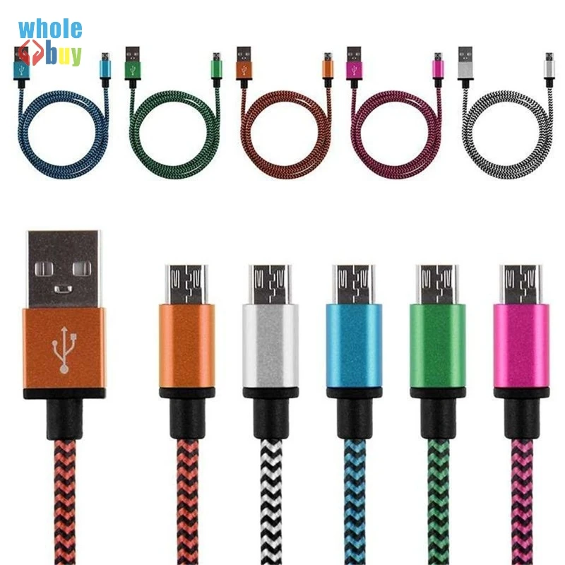 100 шт./лот Портативная Алюминиевая ткань Тип C micro 5pin 8pin 1 м 2 3 дата синхронизация