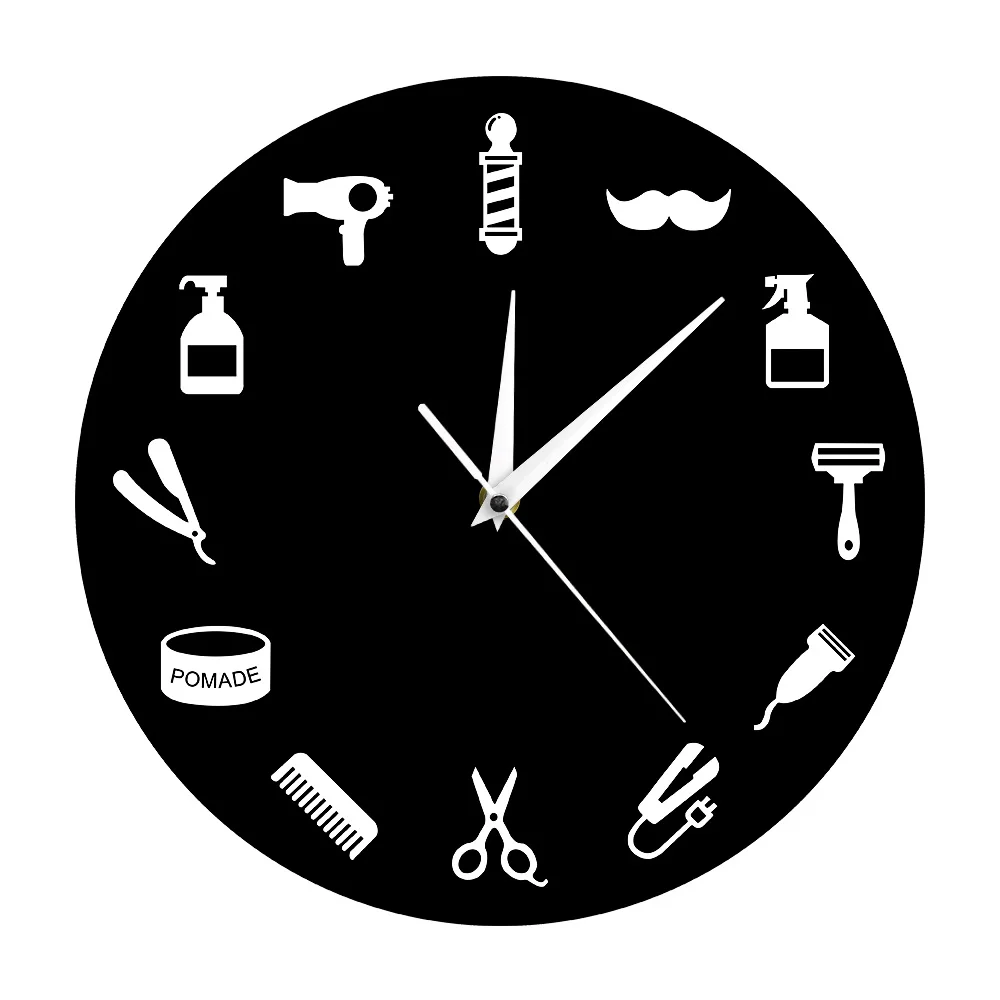 1Piece Barber Shop Wall Clock Modern Design Barber Tools Hairstylist Business Sign Beauty Salon Home Decor Wall Watch Time Clock
1Piece Barber Shop Wall Clock Modern Design Barber Tools Hairstylist Business Sign Beauty Salon Home Decor Wall Watch Time Clock