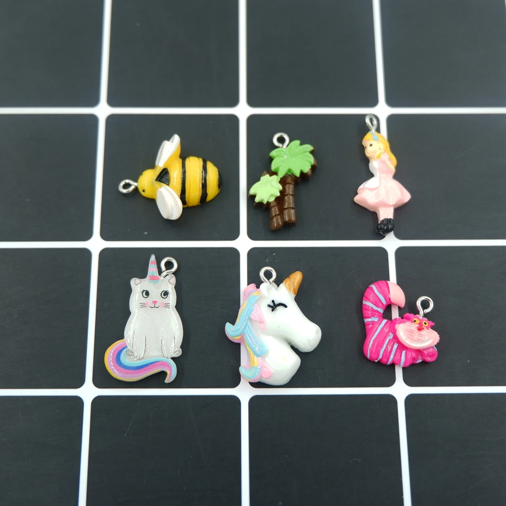 Resin Unicorn Bee Cat Tree Charms Pendants for DIY decoration neckalce earring key chain Jewelry Making handmade mini charms
Resin Unicorn Bee Cat Tree Charms Pendants for DIY decoration neckalce earring key chain Jewelry Making handmade mini charms