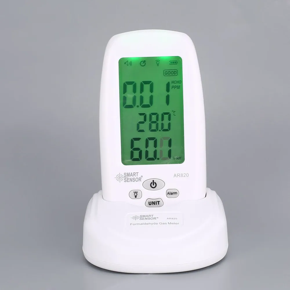 Smart Sensor AR820 HCHO Formaldehyde Air Quality Monitor Analyzer Temp Temperature Humidity Tester Gas Detector Meter
Smart Sensor AR820 HCHO Formaldehyde Air Quality Monitor Analyzer Temp Temperature Humidity Tester Gas Detector Meter