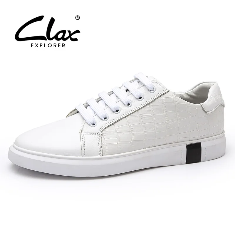 CLAX Men's Leather Casual Shoes 2018 Spring Summer Fashion Men's Shoe Genuine Leather Leisure Footwear White Walking Shoe
CLAX Men's Leather Casual Shoes 2018 Spring Summer Fashion Men's Shoe Genuine Leather Leisure Footwear White Walking Shoe