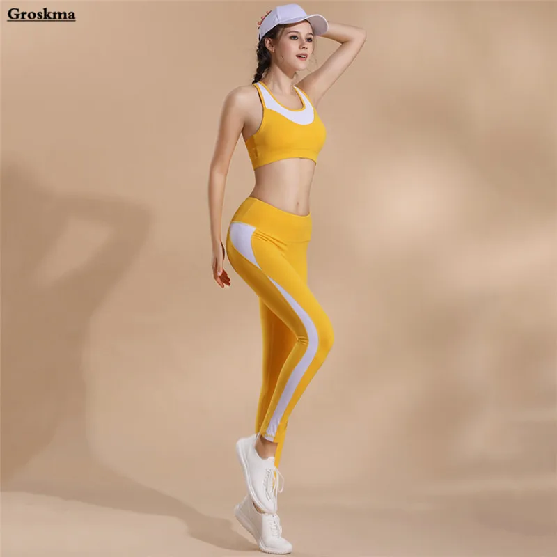 Two piece set women yoga bra+leggings patchwork quick dry fitness gym sportswear clothing womens outdoor running suit sets
Two piece set women yoga bra+leggings patchwork quick dry fitness gym sportswear clothing womens outdoor running suit sets