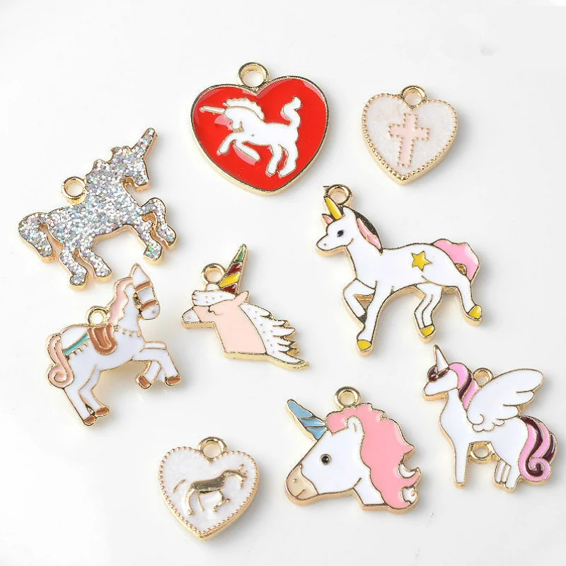 10PC/Lot Unicorn Alloy Pendant DIY Fashion Bracelets Earrings Necklaces Trim Making Craft Supplies Metal Decorate Accessories
10PC/Lot Unicorn Alloy Pendant DIY Fashion Bracelets Earrings Necklaces Trim Making Craft Supplies Metal Decorate Accessories