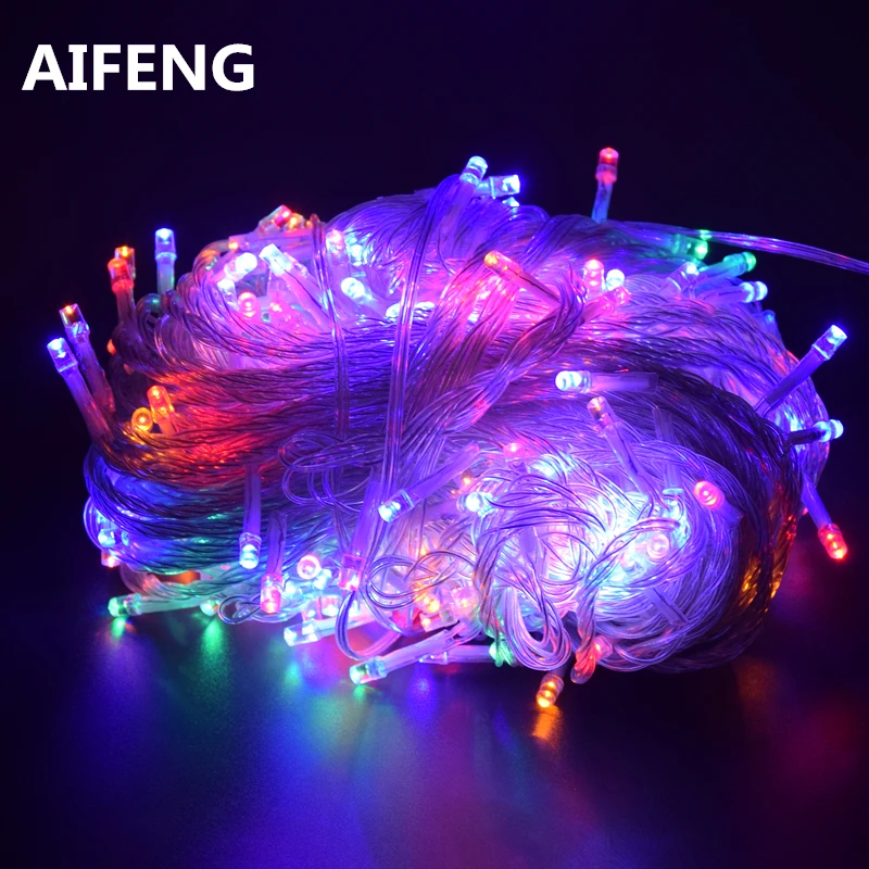 AIFENG outdoor LED String Lights 5M/ 10M/20M/30M/50M/100M 100/200/400/500 LEDs Christmas light string Party Decorations Garland
AIFENG outdoor LED String Lights 5M/ 10M/20M/30M/50M/100M 100/200/400/500 LEDs Christmas light string Party Decorations Garland
