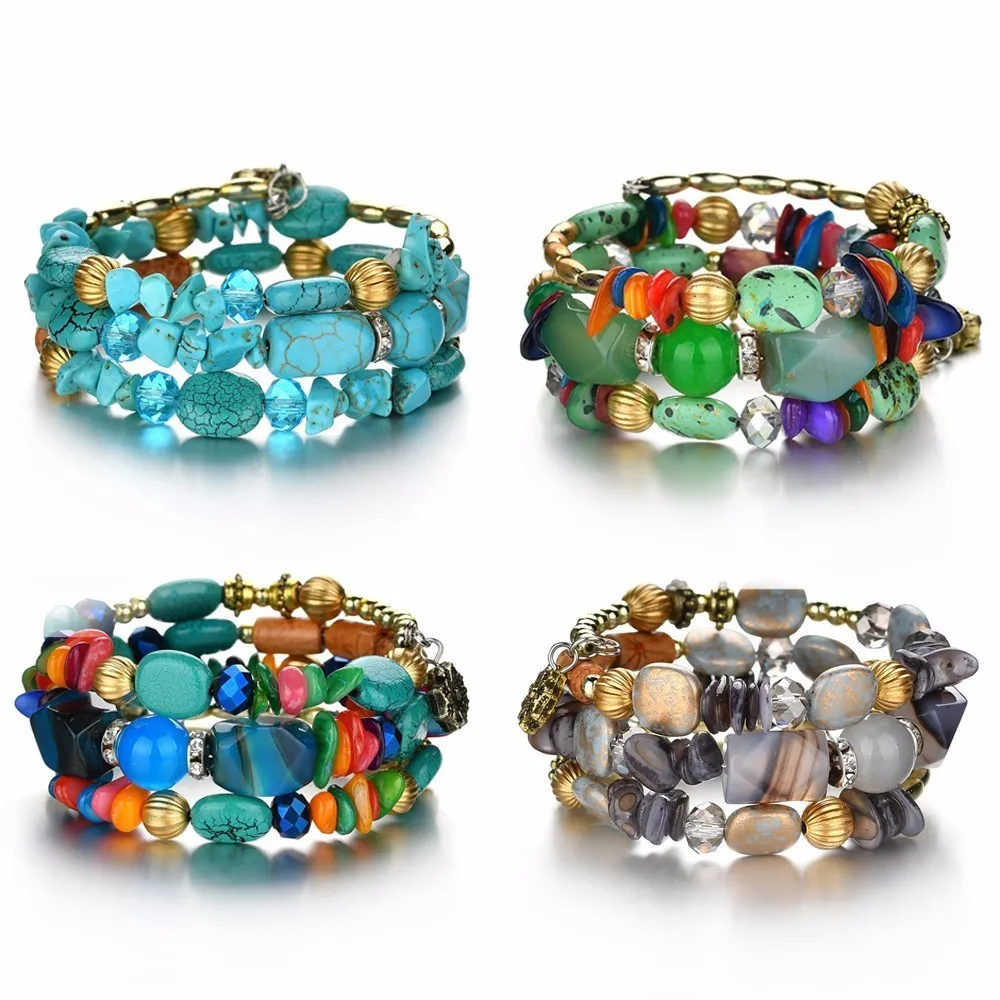 DIY Colorful Natural Lucky Stone Bracelets For Women Vintage Charm Bracelets&Bangles Bohemian Adjustable Christmas Xmas Bracelet
DIY Colorful Natural Lucky Stone Bracelets For Women Vintage Charm Bracelets&Bangles Bohemian Adjustable Christmas Xmas Bracelet