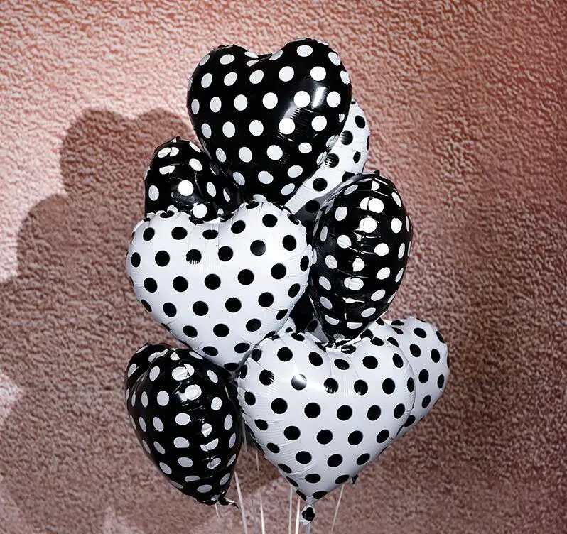 10pcs 18inch Heart-shaped wave point Aluminum Inflatable Foil Balloon for Birthday Party Decorations Wedding Decoration Supplies
10pcs 18inch Heart-shaped wave point Aluminum Inflatable Foil Balloon for Birthday Party Decorations Wedding Decoration Supplies