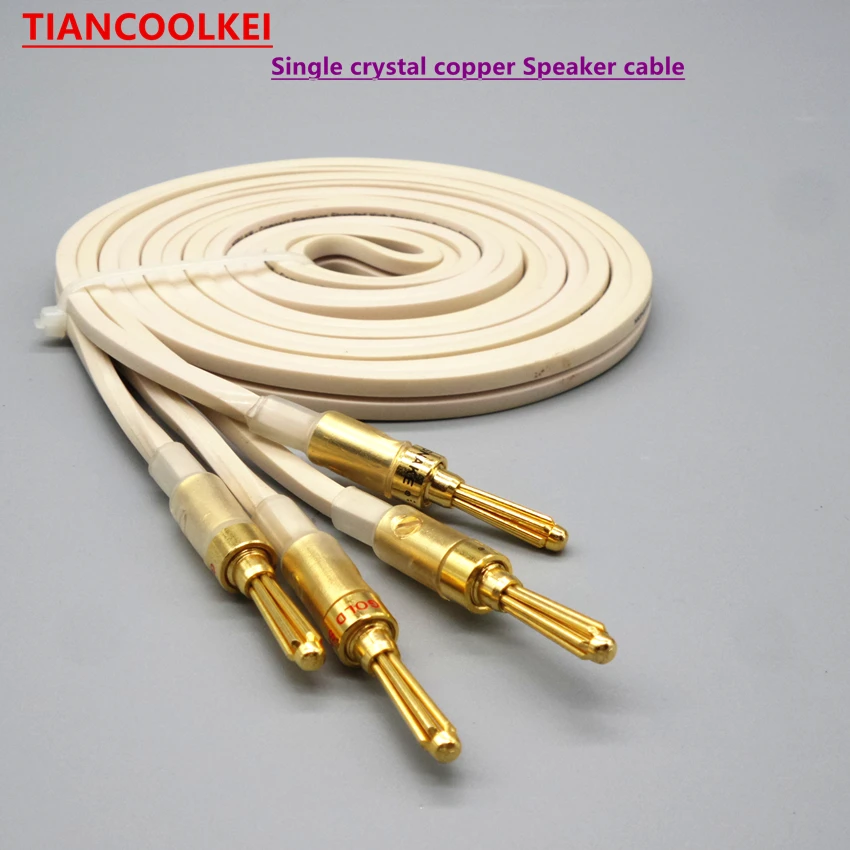 1 pair 2 channels Single crystal copper speaker Audio Line 4mm banana plug power amplifier to connect the speaker cable
1 pair 2 channels Single crystal copper speaker Audio Line 4mm banana plug power amplifier to connect the speaker cable