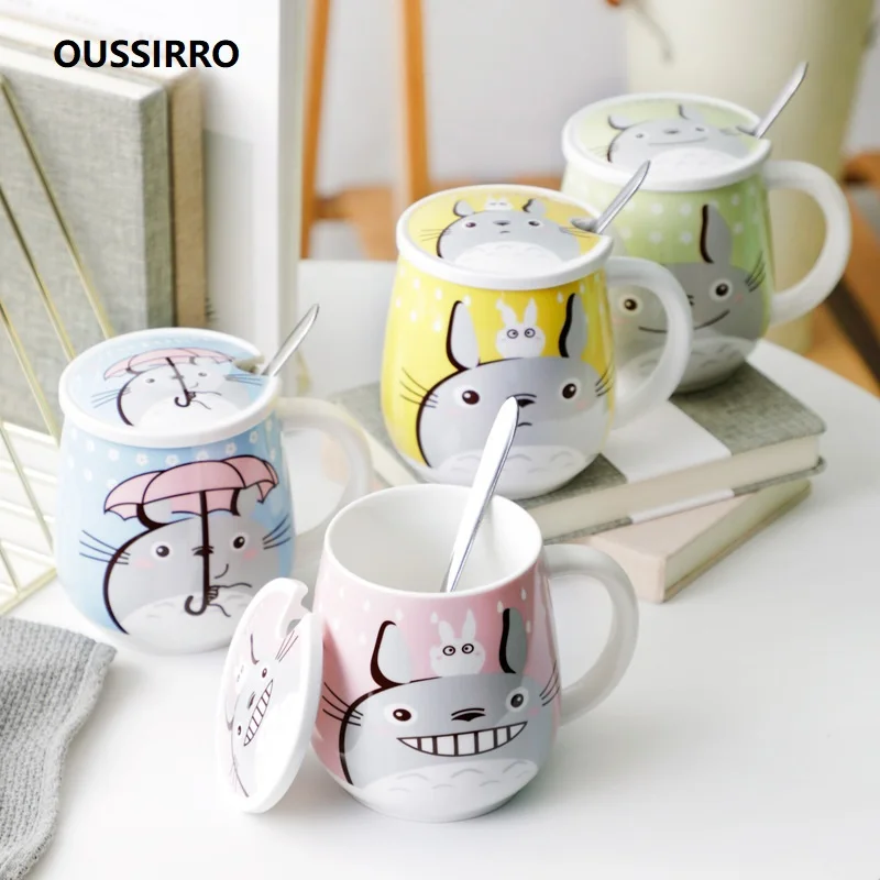 OUSSIRRO Totoro Theme Milk / Coffee Mugs With Cover and Spoon Pure Color Mugs Cup Kitchen Tool Gift
OUSSIRRO Totoro Theme Milk / Coffee Mugs With Cover and Spoon Pure Color Mugs Cup Kitchen Tool Gift