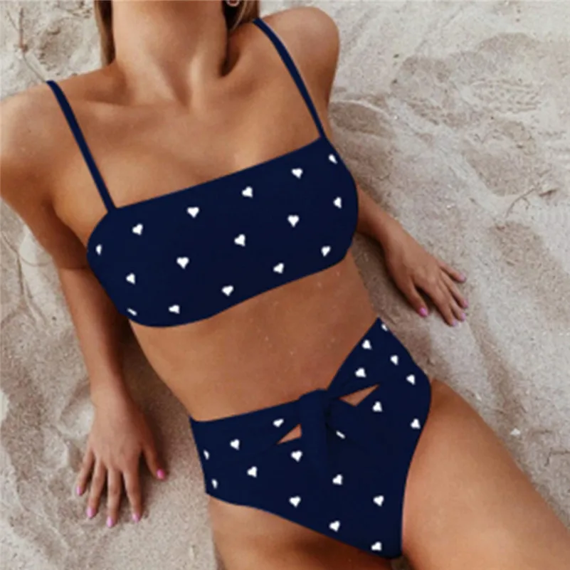 Bikini Swimsuit Tankini Women Sexy Heart Print Bikini Set High Waist Knot Thicken Bra Beach Split Swimwear Swimsuits Biquini 4zg
Bikini Swimsuit Tankini Women Sexy Heart Print Bikini Set High Waist Knot Thicken Bra Beach Split Swimwear Swimsuits Biquini 4zg