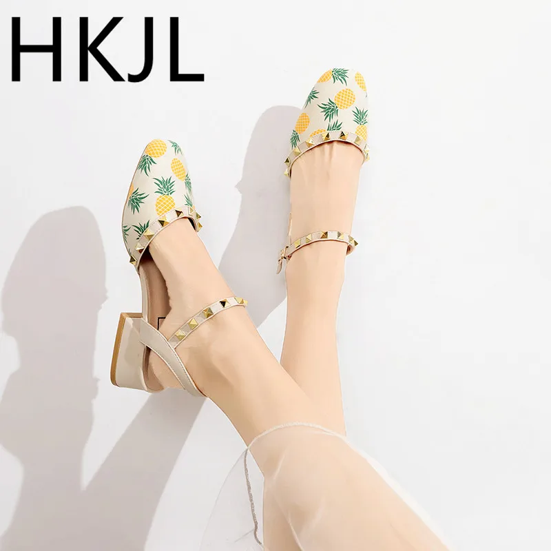 HKJL Summer sandals female 2019 new fashion wild Korean pineapple fairy shoes thick with baotou sandals A899
HKJL Summer sandals female 2019 new fashion wild Korean pineapple fairy shoes thick with baotou sandals A899