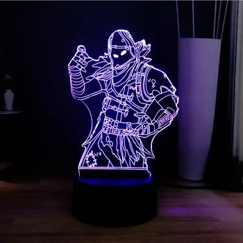 New 3D Illusion Lamp Game of PUBG Dark Voyager Fort Night Series LED Bedside Night Light Decoration Holiday Gift Free Shipping
New 3D Illusion Lamp Game of PUBG Dark Voyager Fort Night Series LED Bedside Night Light Decoration Holiday Gift Free Shipping