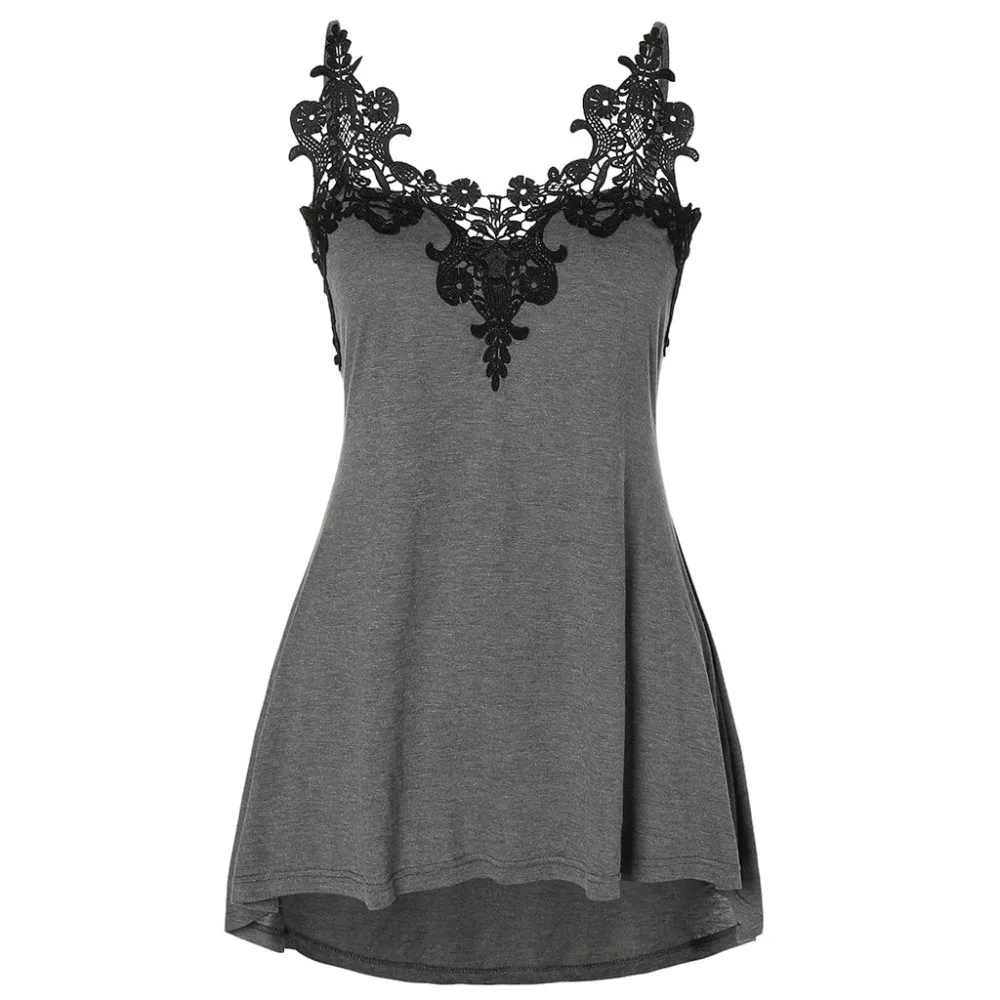 Women Vest Blouse Lace Tank Sling Tops Plus Size Lace Patchwork Sexy Ladies Embellished Halter Neck Summer Blouse feminina 2019
Women Vest Blouse Lace Tank Sling Tops Plus Size Lace Patchwork Sexy Ladies Embellished Halter Neck Summer Blouse feminina 2019