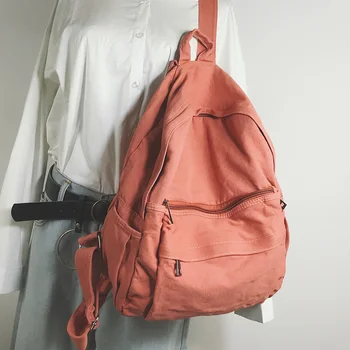 Super fire bag female Japanese and Korean canvas washed shoulder bag female 2019 new campus minimalist student backpack
Super fire bag female Japanese and Korean canvas washed shoulder bag female 2019 new campus minimalist student backpack