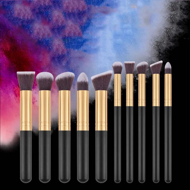 10pcs Makeup Brushes Set Powder Foundation Concealer Brushes Face Contour Make-up Set Nylon Hair Pro For Beauty Tools
10pcs Makeup Brushes Set Powder Foundation Concealer Brushes Face Contour Make-up Set Nylon Hair Pro For Beauty Tools
