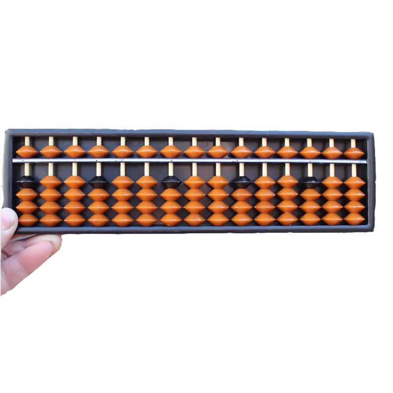 Plastic Abacus Arithmetic Soroban 15 Digits Kids Maths Calculating Tools Chinese abacus toys abacus educational 23*6.5*1.5cm
Plastic Abacus Arithmetic Soroban 15 Digits Kids Maths Calculating Tools Chinese abacus toys abacus educational 23*6.5*1.5cm