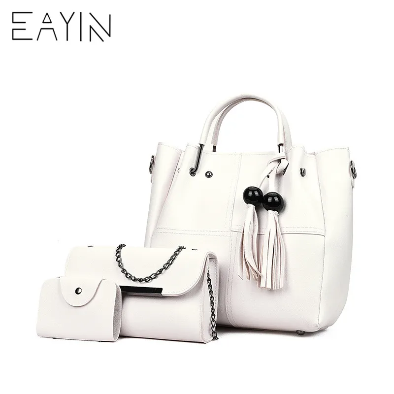 3Pcs Women Bags Set Women Handbags Leather Shoulder Bags Female Casual Tote Bag Tassel Bucket Purses And Handbags Bolsa
3Pcs Women Bags Set Women Handbags Leather Shoulder Bags Female Casual Tote Bag Tassel Bucket Purses And Handbags Bolsa