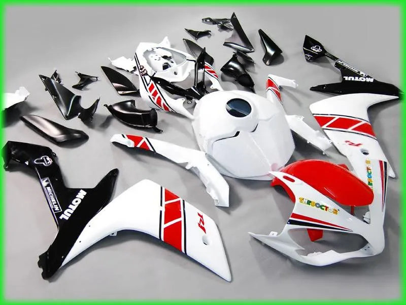 High quality ABS injection mold fairings for Yamaha YZF R1 07 08 white black red plastic fairings set YZFR1 2007 2008 BD40
High quality ABS injection mold fairings for Yamaha YZF R1 07 08 white black red plastic fairings set YZFR1 2007 2008 BD40