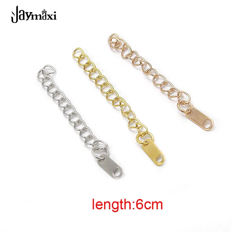 Jaymaxi Extender Chain With Rectangle Charms Stainless Steel Extended Extension DIY Chain for Bracelets Necklace 6cm 50piece/lot
Jaymaxi Extender Chain With Rectangle Charms Stainless Steel Extended Extension DIY Chain for Bracelets Necklace 6cm 50piece/lot