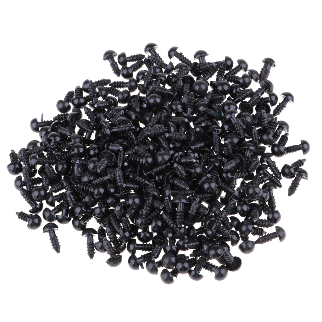 300 Pieces 6mm Plastic Safety Eyes For Teddy Bear Doll Animal Puppet Toys Crafts DIY Making Collections 300 Pieces 6mm Plastic Safety Eyes For Teddy Bear Doll Animal Puppet Toys Crafts DIY Making Collections