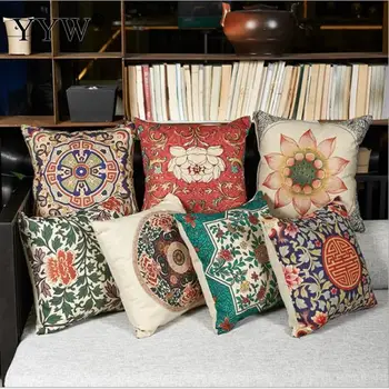 Geometric Retro Cushion Cover Throw Pillow Cover Polyester Cushion Case Sofa Bed Decorative Pillows Cotton Back Lumbar Pillow
Geometric Retro Cushion Cover Throw Pillow Cover Polyester Cushion Case Sofa Bed Decorative Pillows Cotton Back Lumbar Pillow