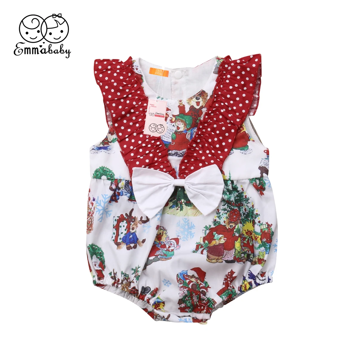 Christmas Toddler Kids Baby Girl Print Sleeveless Sunsuit Romper Jumpsuit Outfit Clothes Costume
Christmas Toddler Kids Baby Girl Print Sleeveless Sunsuit Romper Jumpsuit Outfit Clothes Costume