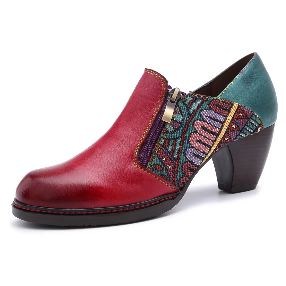 Johnature 2019 New Spring/autumn Retro Fashion Handmade Genuine Leather Comfortable Round Toe Casual Heels Women Shoes Pumps
Johnature 2019 New Spring/autumn Retro Fashion Handmade Genuine Leather Comfortable Round Toe Casual Heels Women Shoes Pumps