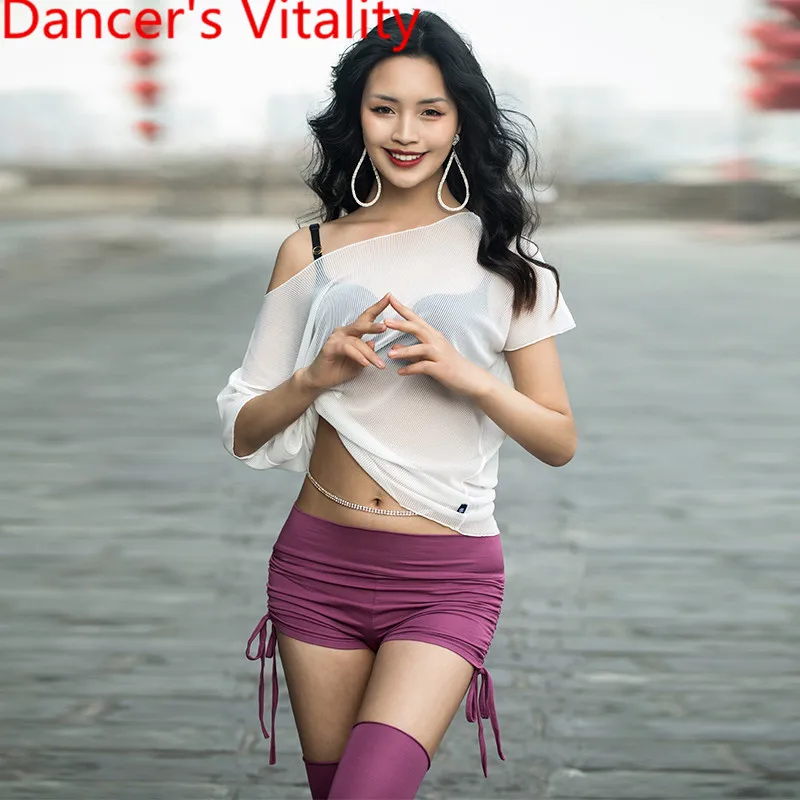 Spring Summer New Belly Dance Practice Clothes Garments Sexy Mesh Perspective Top Shorts Socks Indian Oriental Dancing Sets
Spring Summer New Belly Dance Practice Clothes Garments Sexy Mesh Perspective Top Shorts Socks Indian Oriental Dancing Sets