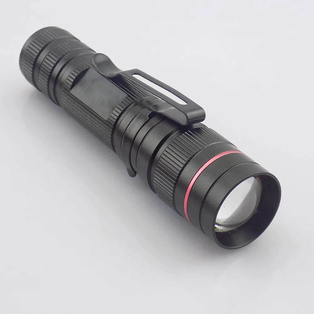 

Mini Flashlight zoomable Q5 focus Tactical AA 14500 battery small pocket Flash light Torch Lamp high powerful flash torches