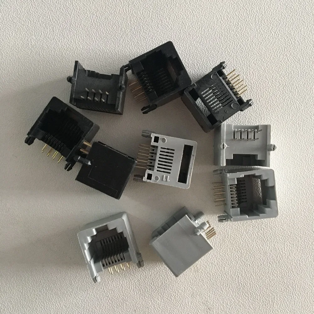 5/10/20/30/50/100Pcs Gray Black Plastic Shell 8P8C RJ45 Modular Network 8 Right Angle Pins PCB Jack LAN Female Connector Socket
5/10/20/30/50/100Pcs Gray Black Plastic Shell 8P8C RJ45 Modular Network 8 Right Angle Pins PCB Jack LAN Female Connector Socket