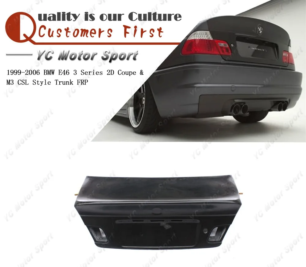 Car Accessories FRP Fiber Glass CSL Style Trunk Fit For 1999-2006 E46 3 Series 2D Coupe & M3 Rear Boot Lid Tailgate Car-styling
Car Accessories FRP Fiber Glass CSL Style Trunk Fit For 1999-2006 E46 3 Series 2D Coupe & M3 Rear Boot Lid Tailgate Car-styling