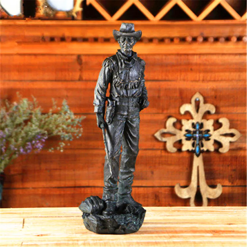 Retro American West Cowboys Figure Statue European Style Decoration Home Furnishing Articles G1021
Retro American West Cowboys Figure Statue European Style Decoration Home Furnishing Articles G1021