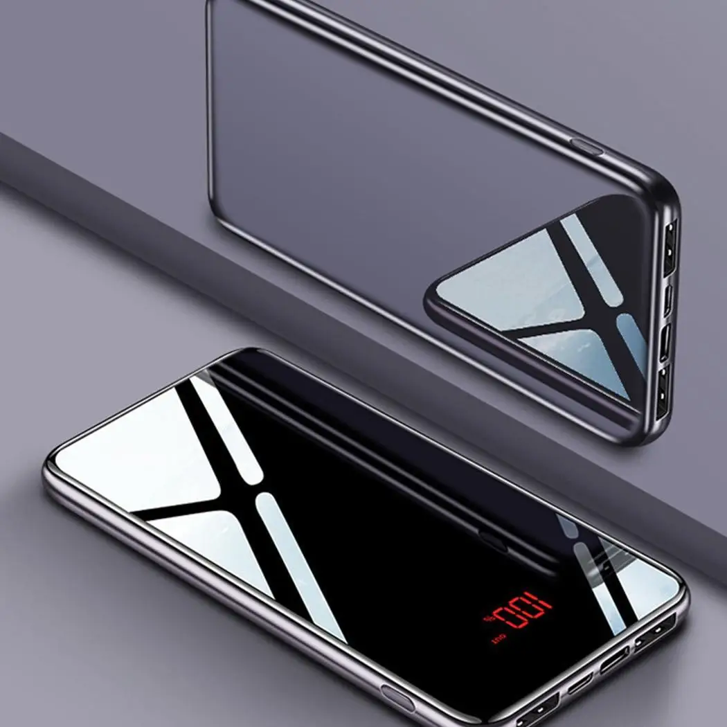 20000 mAh Portable LED Digital Display Power Bank USB Type-C Mirror Powerbank Charger External Battery For Xiaomi iPhone X/6/7
20000 mAh Portable LED Digital Display Power Bank USB Type-C Mirror Powerbank Charger External Battery For Xiaomi iPhone X/6/7