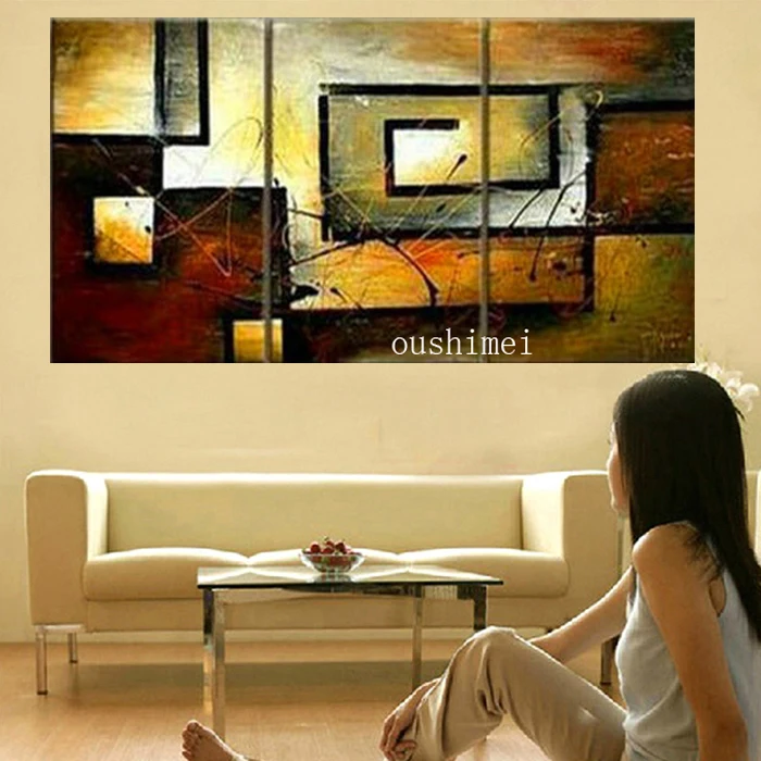 Handmade 3pcs/lot Modern Pictures On Canvas Oil Painting No Frame Abstract For Living Room Landscape Group Of Picture Wall Art
Handmade 3pcs/lot Modern Pictures On Canvas Oil Painting No Frame Abstract For Living Room Landscape Group Of Picture Wall Art