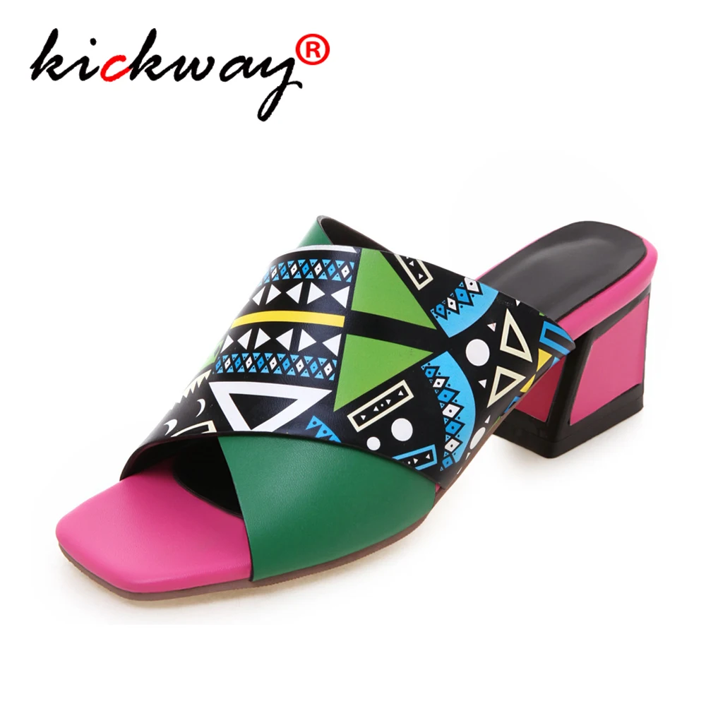 2019 Summer Fashion Women Open Toe Slipper Flowers Print Square Low Heels Outsides Ladies Slides Luxury Brand Beach Mules Shoes
2019 Summer Fashion Women Open Toe Slipper Flowers Print Square Low Heels Outsides Ladies Slides Luxury Brand Beach Mules Shoes