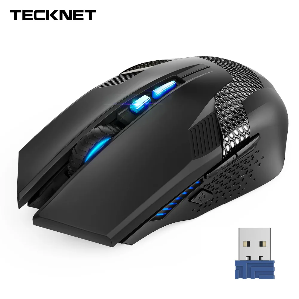 TeckNet Programmable Gaming Wireless Mouse 2.4GHz RAPTOR LED Backlight 4800DPI 8 Buttons USB Nano Receiver Prime Cordless Mice
TeckNet Programmable Gaming Wireless Mouse 2.4GHz RAPTOR LED Backlight 4800DPI 8 Buttons USB Nano Receiver Prime Cordless Mice