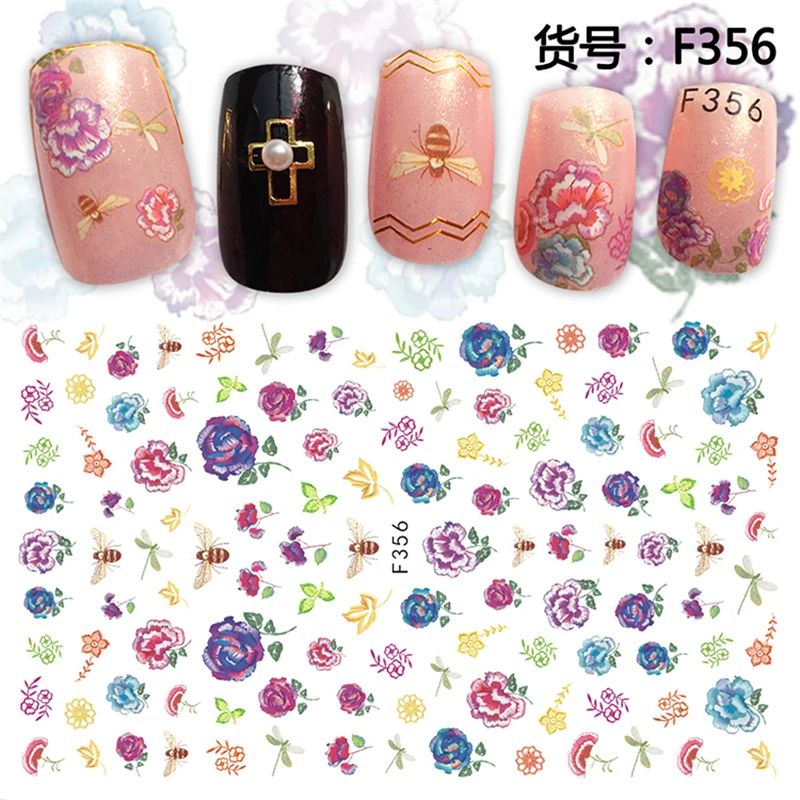 WUF 1 Sheet 3D Nail Art Stickers Decals High Quality Mix Color Flowers Design Nail Tips Decoration Manicure DIY Tools
WUF 1 Sheet 3D Nail Art Stickers Decals High Quality Mix Color Flowers Design Nail Tips Decoration Manicure DIY Tools