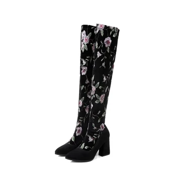 fanyuan Plus size 34-43 New fashion embroidery women boots thick high heels over the knee boots ladies thigh high long boots
fanyuan Plus size 34-43 New fashion embroidery women boots thick high heels over the knee boots ladies thigh high long boots