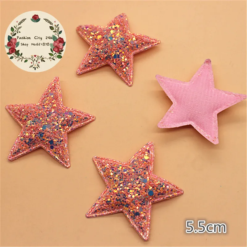 New Cute Padded Qualitiable Glitter Paillette 5.5CM Pink Star Patches Appliques For Clothes Sewing Supplies DIY Craft Decoration
New Cute Padded Qualitiable Glitter Paillette 5.5CM Pink Star Patches Appliques For Clothes Sewing Supplies DIY Craft Decoration
