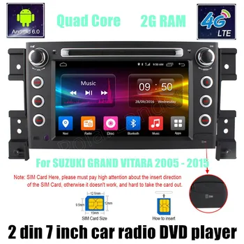 Quad Core car DVD android 6.0 2 din GPS Radio For S/UZUKI G/RAND VI/TARA 2005-2015 WIFI steering wheel control
Quad Core car DVD android 6.0 2 din GPS Radio For S/UZUKI G/RAND VI/TARA 2005-2015 WIFI steering wheel control