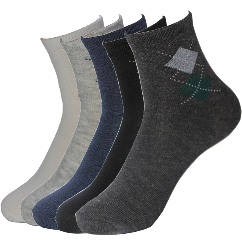 Hot Sale Fashion Men's Socks Rhombus Print Super Quality Business Casual Black Gray White 5 Color Winter Warm Sock
Hot Sale Fashion Men's Socks Rhombus Print Super Quality Business Casual Black Gray White 5 Color Winter Warm Sock
