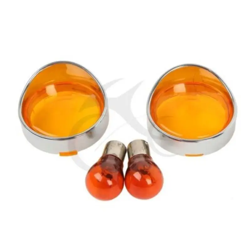 2x Orange/Clear/Smoke/Red Turn Signal Lens Cover Visor Style Ring + Bulb For Harley Dyna Softail Sportster Road King FLHX FLTRI
2x Orange/Clear/Smoke/Red Turn Signal Lens Cover Visor Style Ring + Bulb For Harley Dyna Softail Sportster Road King FLHX FLTRI