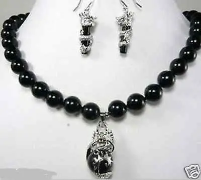 new Style Hot sale**** Fashion beautiful 10mm black stone dragon earring pendant Necklace set Fashion Wedding Party Jewellery
new Style Hot sale**** Fashion beautiful 10mm black stone dragon earring pendant Necklace set Fashion Wedding Party Jewellery