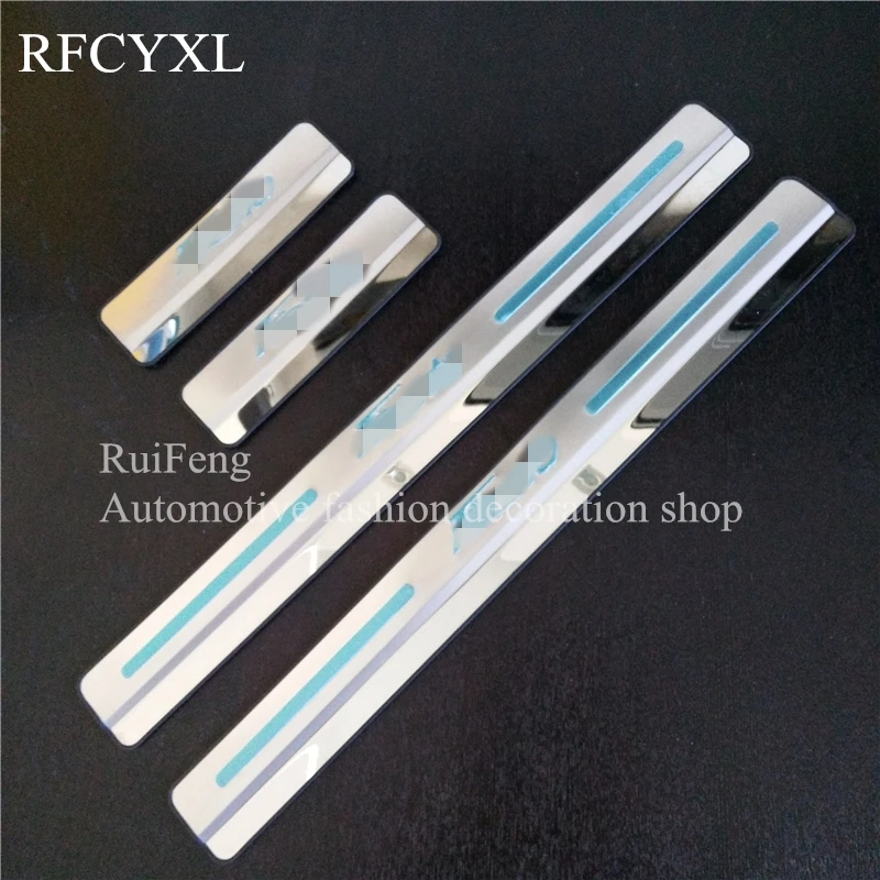 4pcs Door Sill Strip For Ford Fiesta 2008 2014 2015 2016 Stainless Steel Welcome Pedal Car Styling Stickers Auto Accessories
4pcs Door Sill Strip For Ford Fiesta 2008 2014 2015 2016 Stainless Steel Welcome Pedal Car Styling Stickers Auto Accessories
