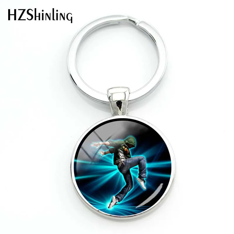 New Hip Hop Dancing Round Keychain Gifts Dancer Pendant Silver Hand Craft Jewelry Glass Dome Cabochon Key Chain Gift
New Hip Hop Dancing Round Keychain Gifts Dancer Pendant Silver Hand Craft Jewelry Glass Dome Cabochon Key Chain Gift