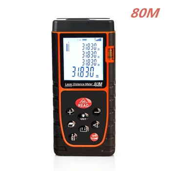 Laser Rangefinder 80m Laser Distance Meter Digital Trena Laser Tape Range Finder Build Measure Device Ruler
Laser Rangefinder 80m Laser Distance Meter Digital Trena Laser Tape Range Finder Build Measure Device Ruler