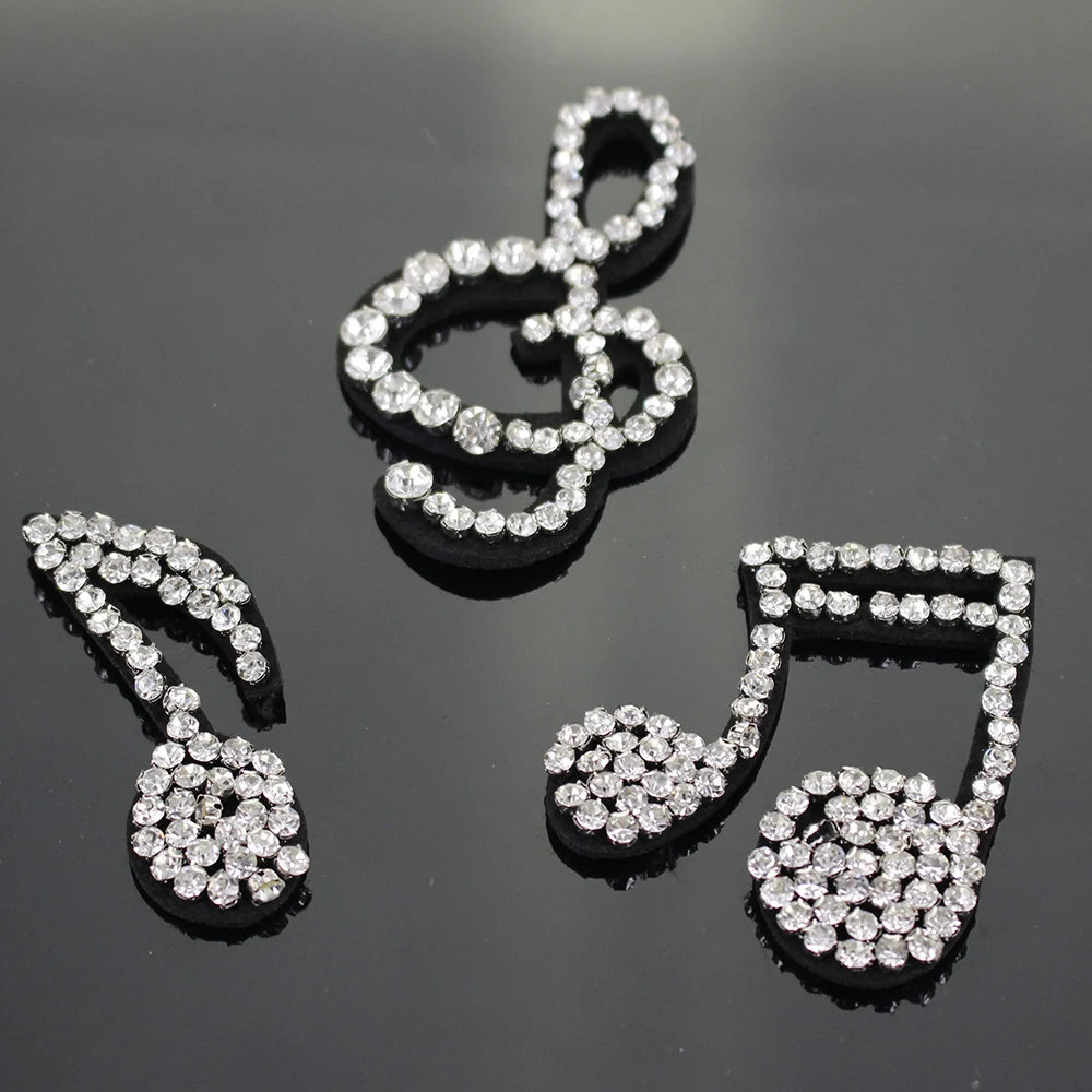 1set Beaded Diamond White Music Note Badges Sew on Crystal Appliques Clothes Hat Patches Craft Handmade Brooches B88
1set Beaded Diamond White Music Note Badges Sew on Crystal Appliques Clothes Hat Patches Craft Handmade Brooches B88