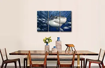 3 Panel Blue Wall Art Painting Shark Catching Fish Pictures Prints On Canvas Animal The Picture Home Decor Drop shipping
3 Panel Blue Wall Art Painting Shark Catching Fish Pictures Prints On Canvas Animal The Picture Home Decor Drop shipping