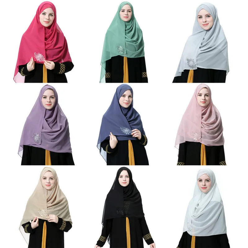 Muslim Cover Chiffon Fabric Plain Hijabs National Hat for Women Polyester Appliques 9 Solid Color Available Drop Shipping
Muslim Cover Chiffon Fabric Plain Hijabs National Hat for Women Polyester Appliques 9 Solid Color Available Drop Shipping