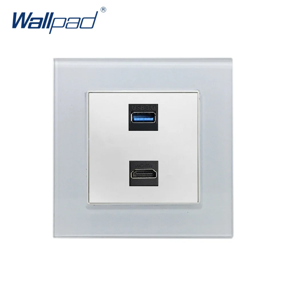HDMI USB Socket Wallpad Crystal Glass Panel 110V-250V 10A-16A HDMI USB 3.0 Charging Wall Socket
HDMI USB Socket Wallpad Crystal Glass Panel 110V-250V 10A-16A HDMI USB 3.0 Charging Wall Socket